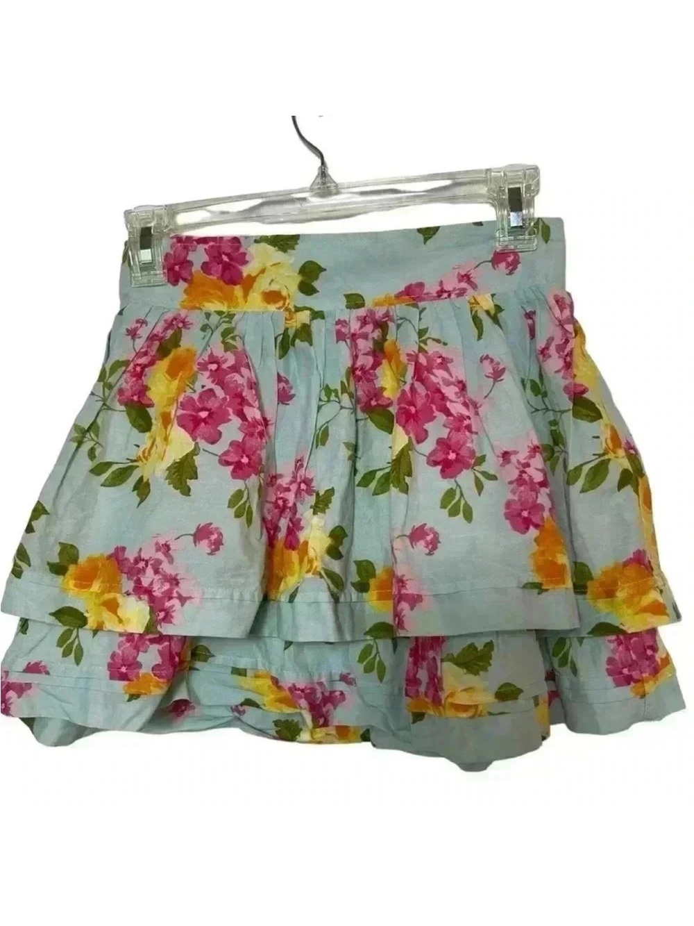 Abercrombie & Fitch Tiered
Layered Ruffles, Pastel Floral Skirt Size Small